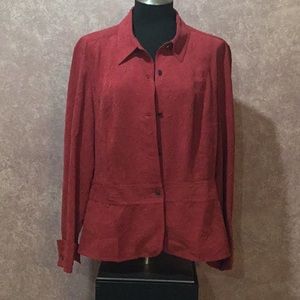 Coldwater Creek Cranberry Jacket XLP